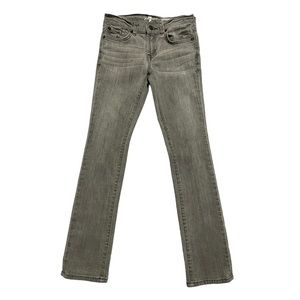 7 For All Mankind Jeans Girls 10 Gray Roxanne Skinny Stretch Classic Denim